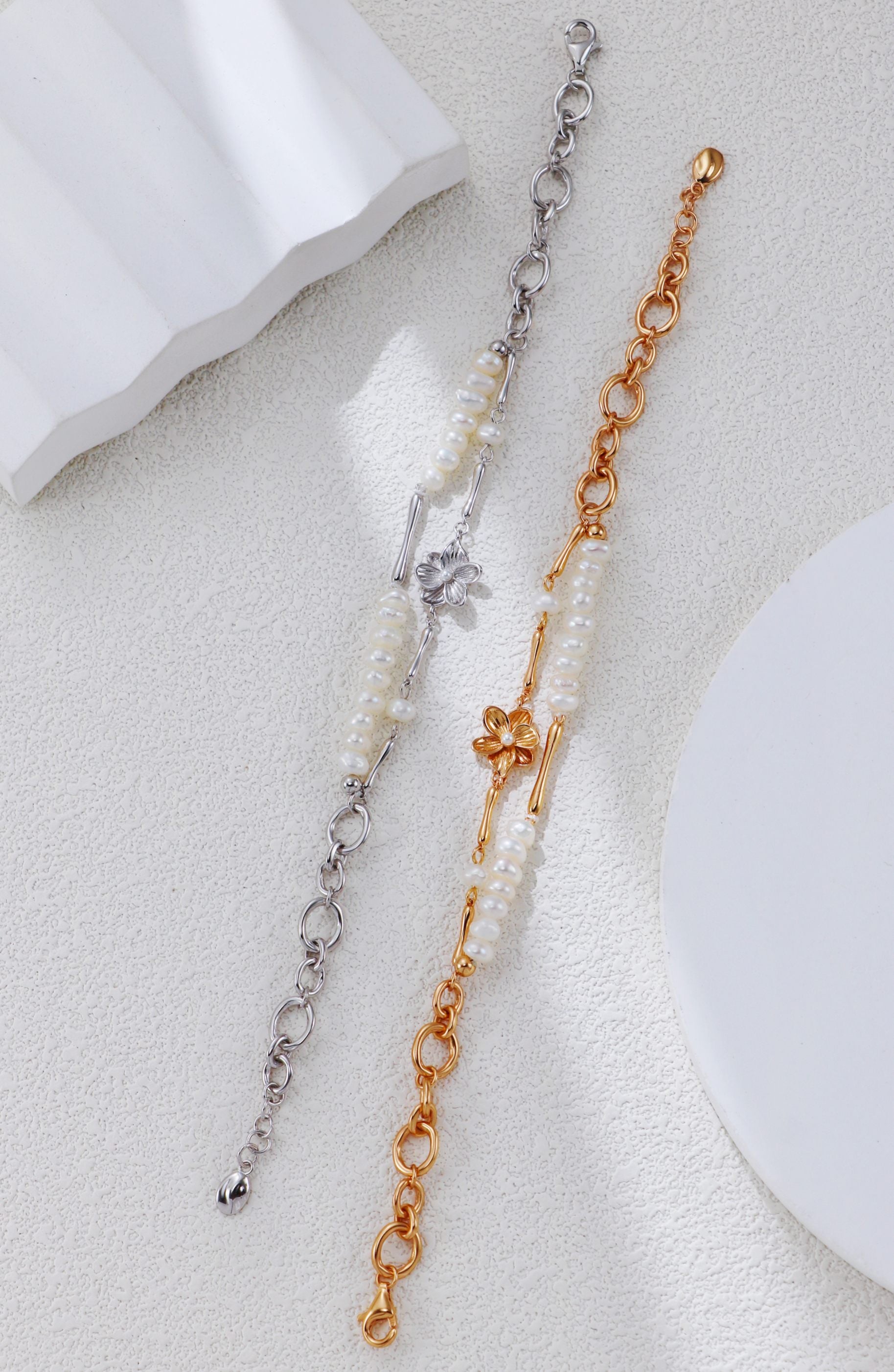 Flower Pearl Bracelet